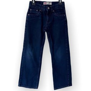 Levi’s 505 Jeans Regular Dark Wash Denim Size Boys 7 Regular